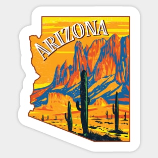 Desert Southwest Arizona Landscape Sticker